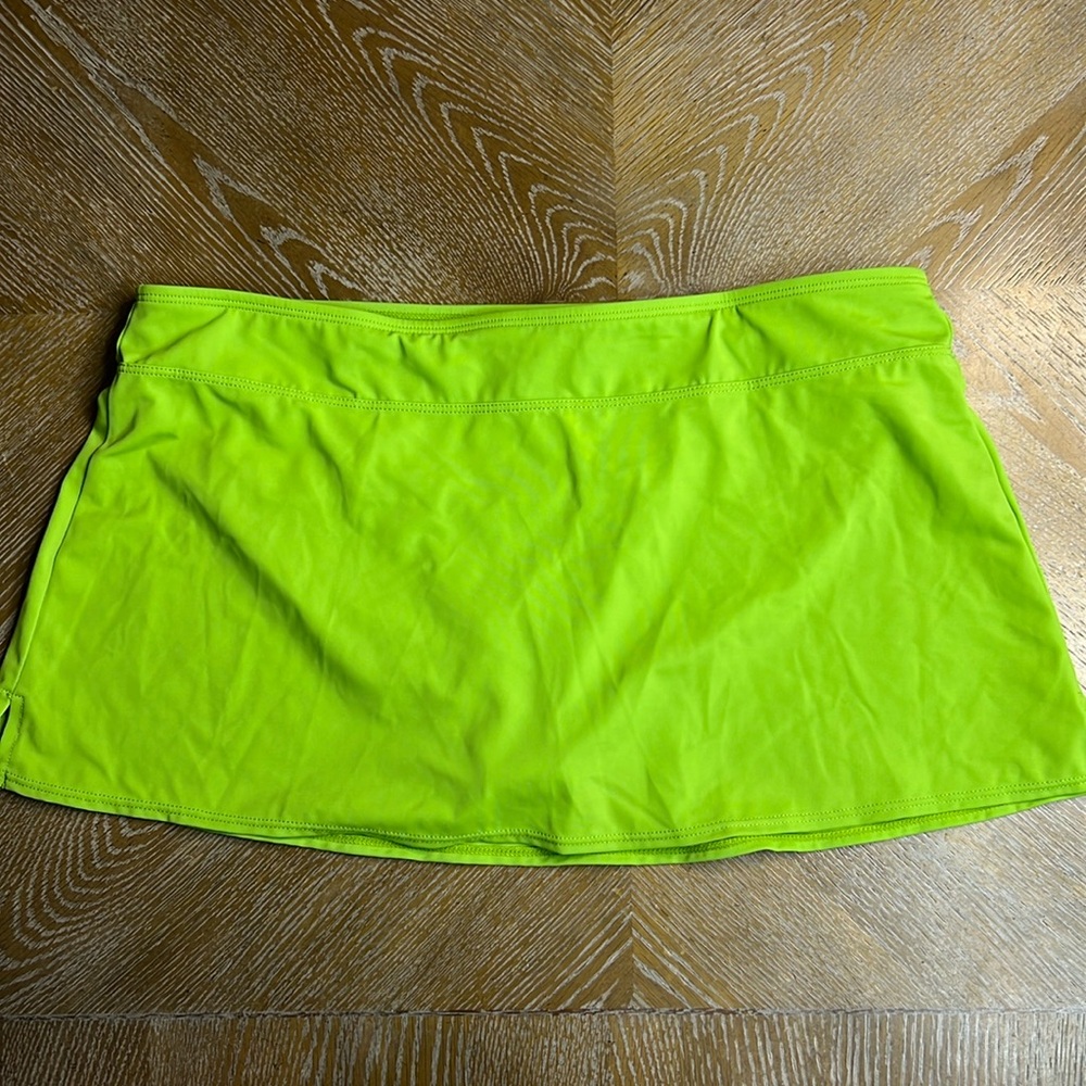 SONOMA LIFE + STYLE Plus Size Green Swim Skirt 14